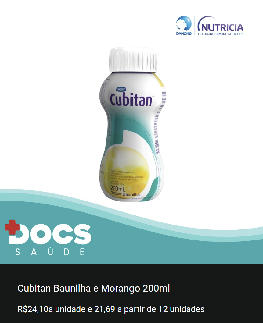 Cubitan Baunilha e Morango 200ml